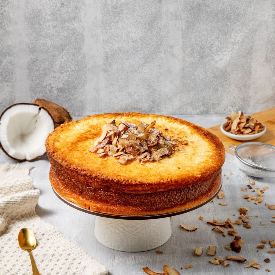torta de coco horneado